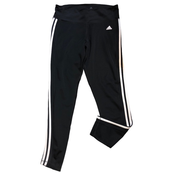 adidas Pants - Adidas Climate Black 3 Stripe Cotton Pants